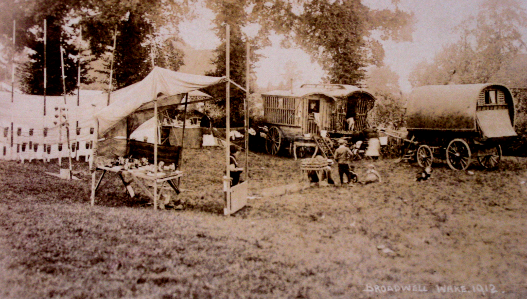 Wake field with stalls and caravans