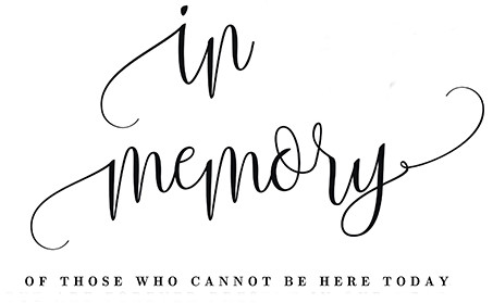 In memory notice