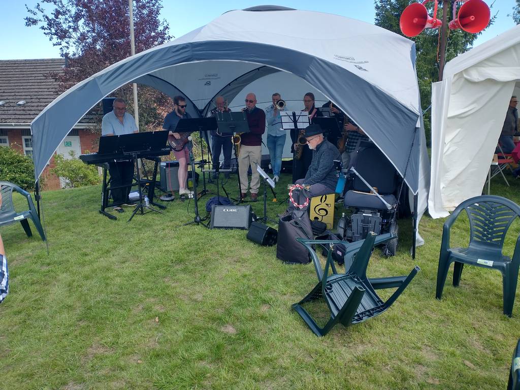 Band playing music