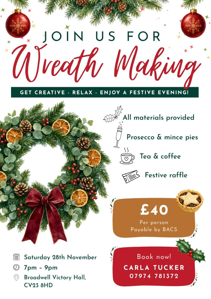 image of wreath making advert