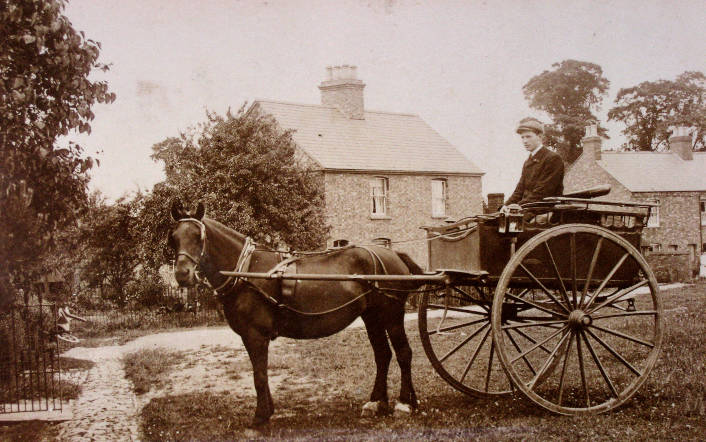 In front of Dyfri Cottage and Greenview
